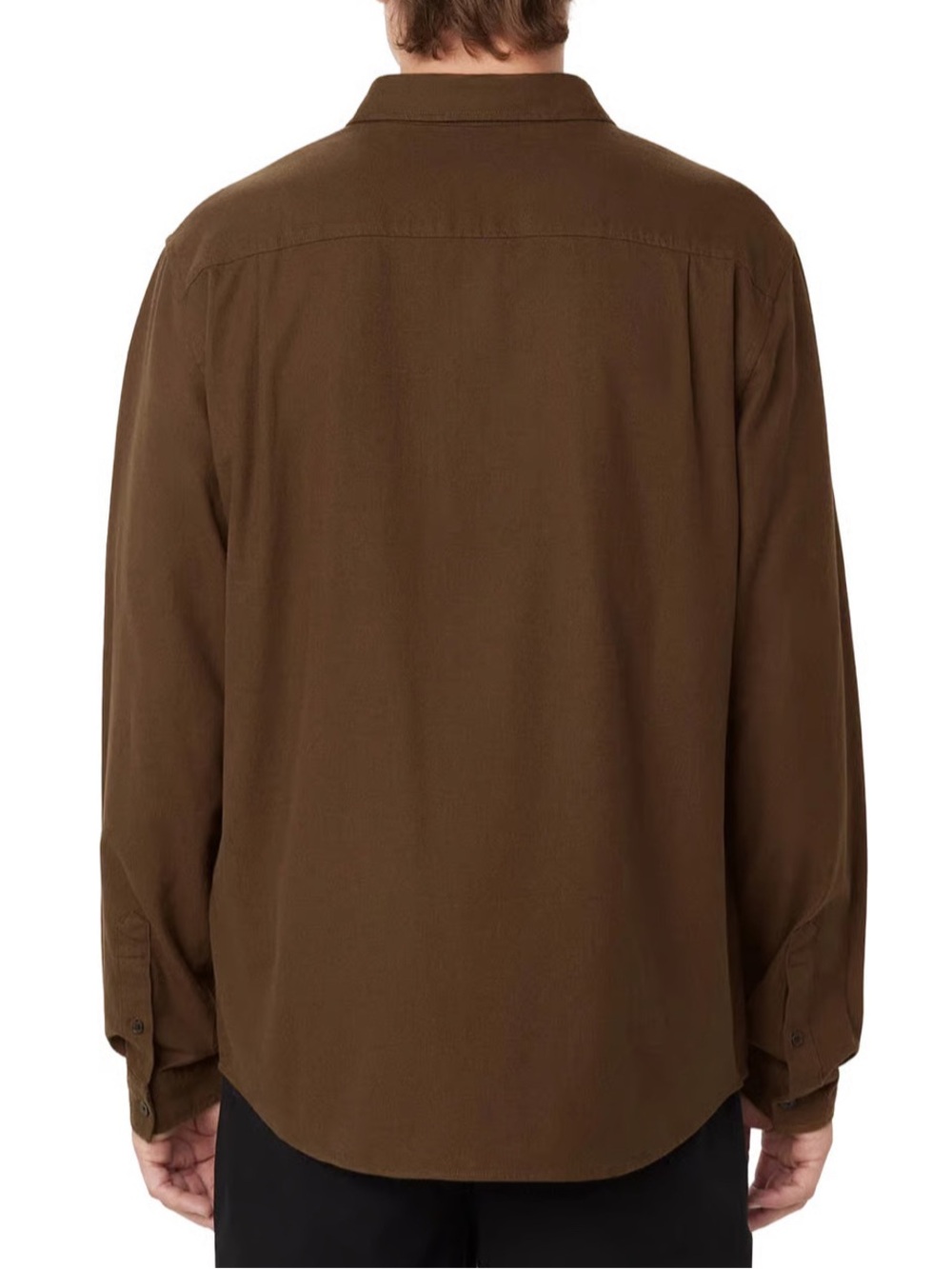 Frank and Oak yak wool flannel shirt M long sleeve organic cotton button up fall - Picture 10 of 10